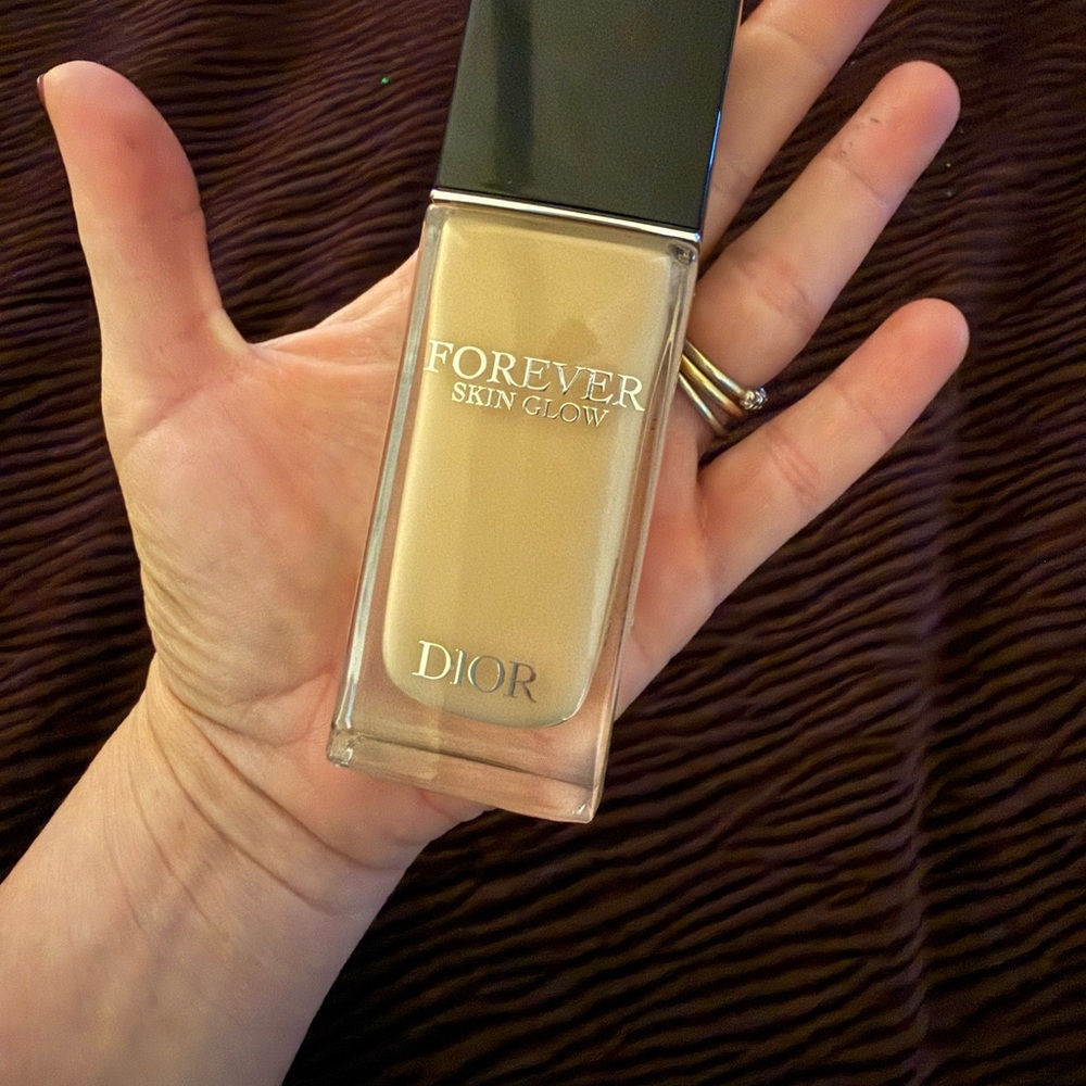 Dior Forever Skin Glow Foundation in Cream and Black